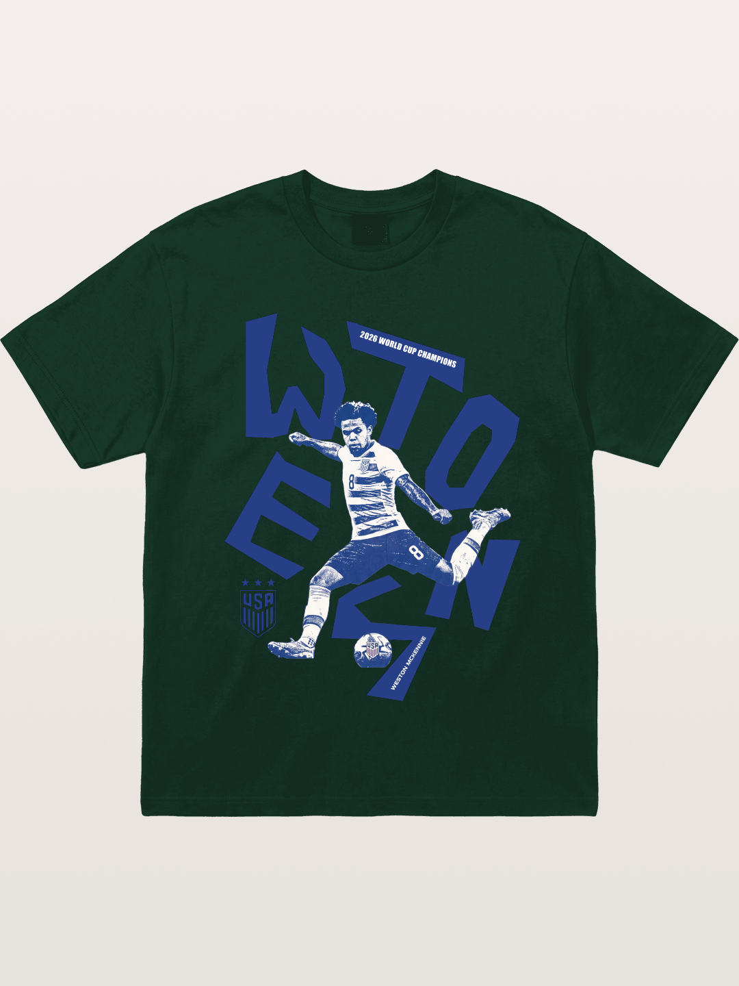 Weston Mckennie Bold USA Lettering Gildan T-shirt