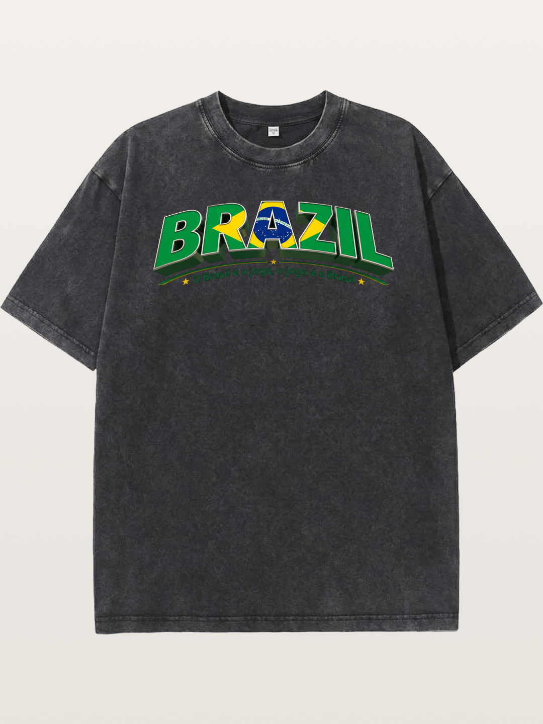 Brazil Retro Team Logo WC Washed T-shirt