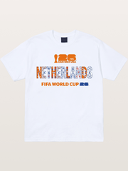 Netherlands 2026 Delft Blue Typo Gildan T-shirt