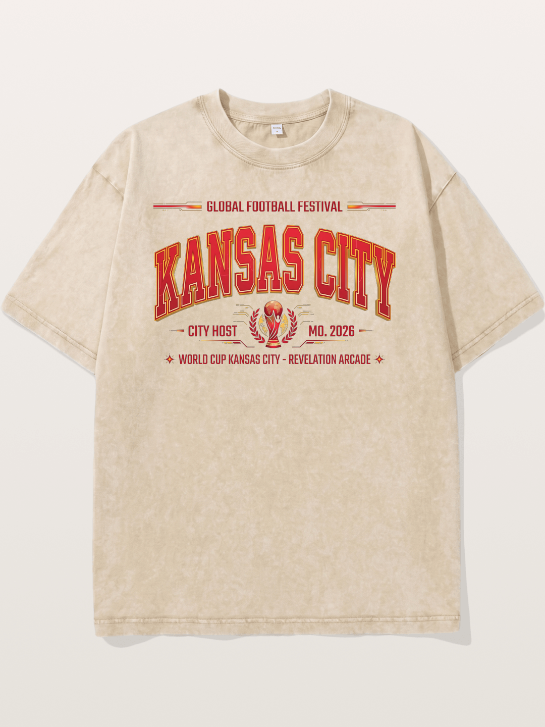 Kansas City 2026 WC Art Washed T-shirt