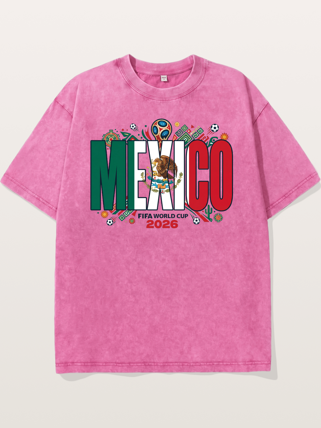 Mexico 2026 World Cup Lettering Washed T-shirt