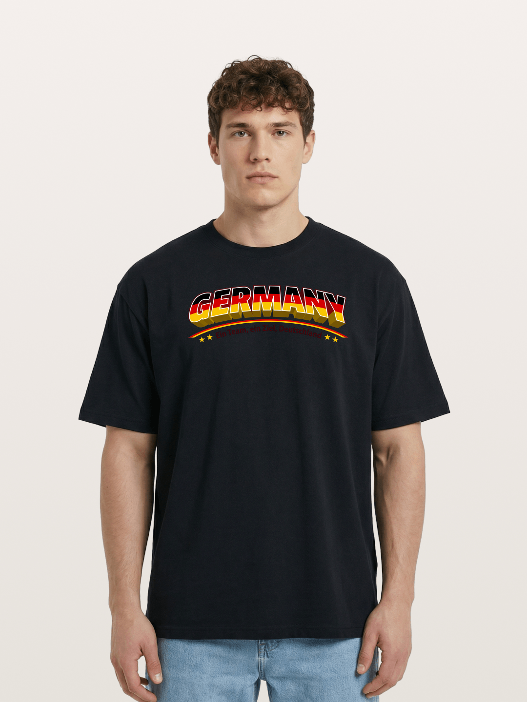 Germany Retro Team Logo WC Cotton T-shirt