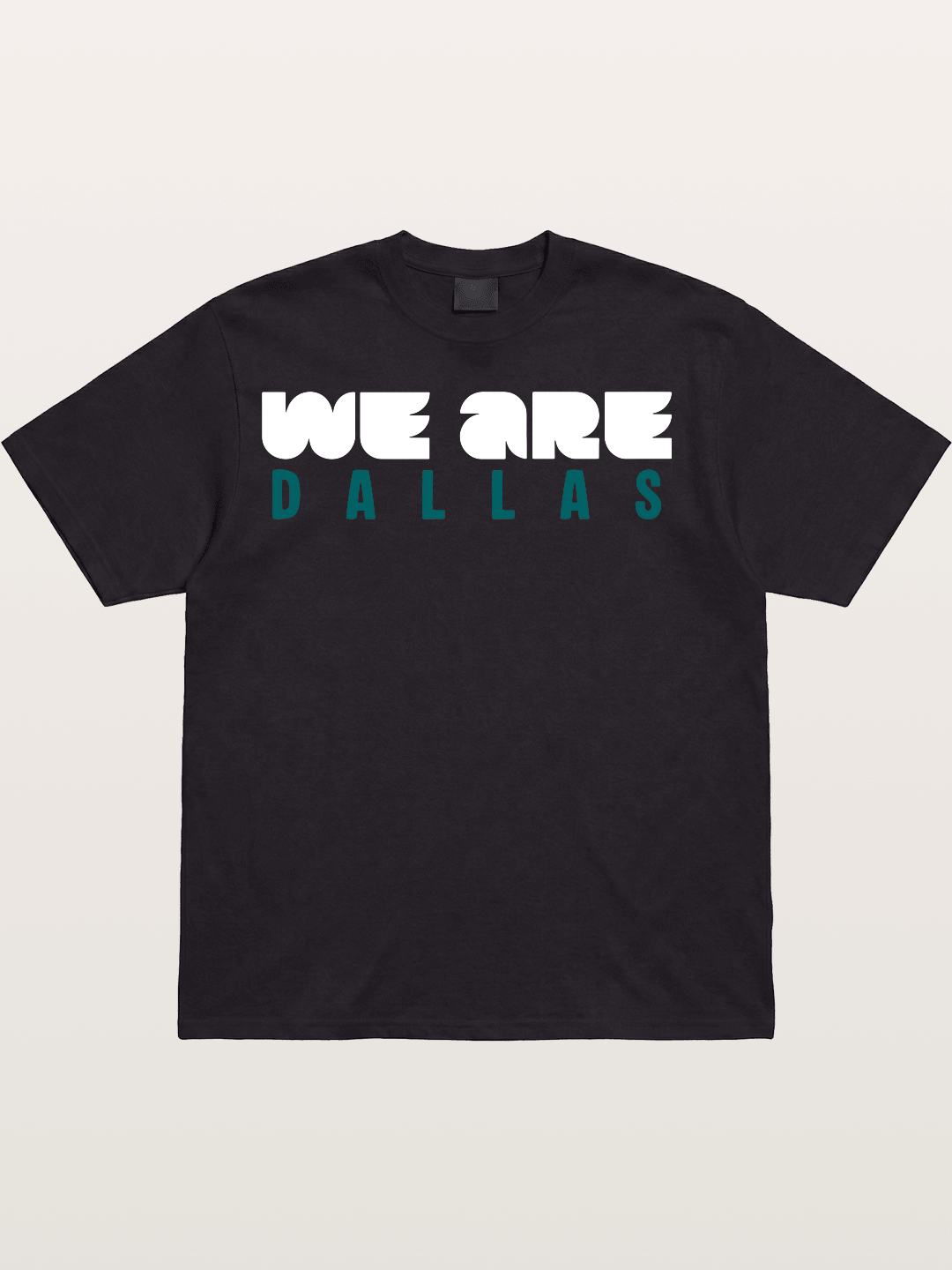 Dallas Teal Monochrome Print Cotton T-shirt