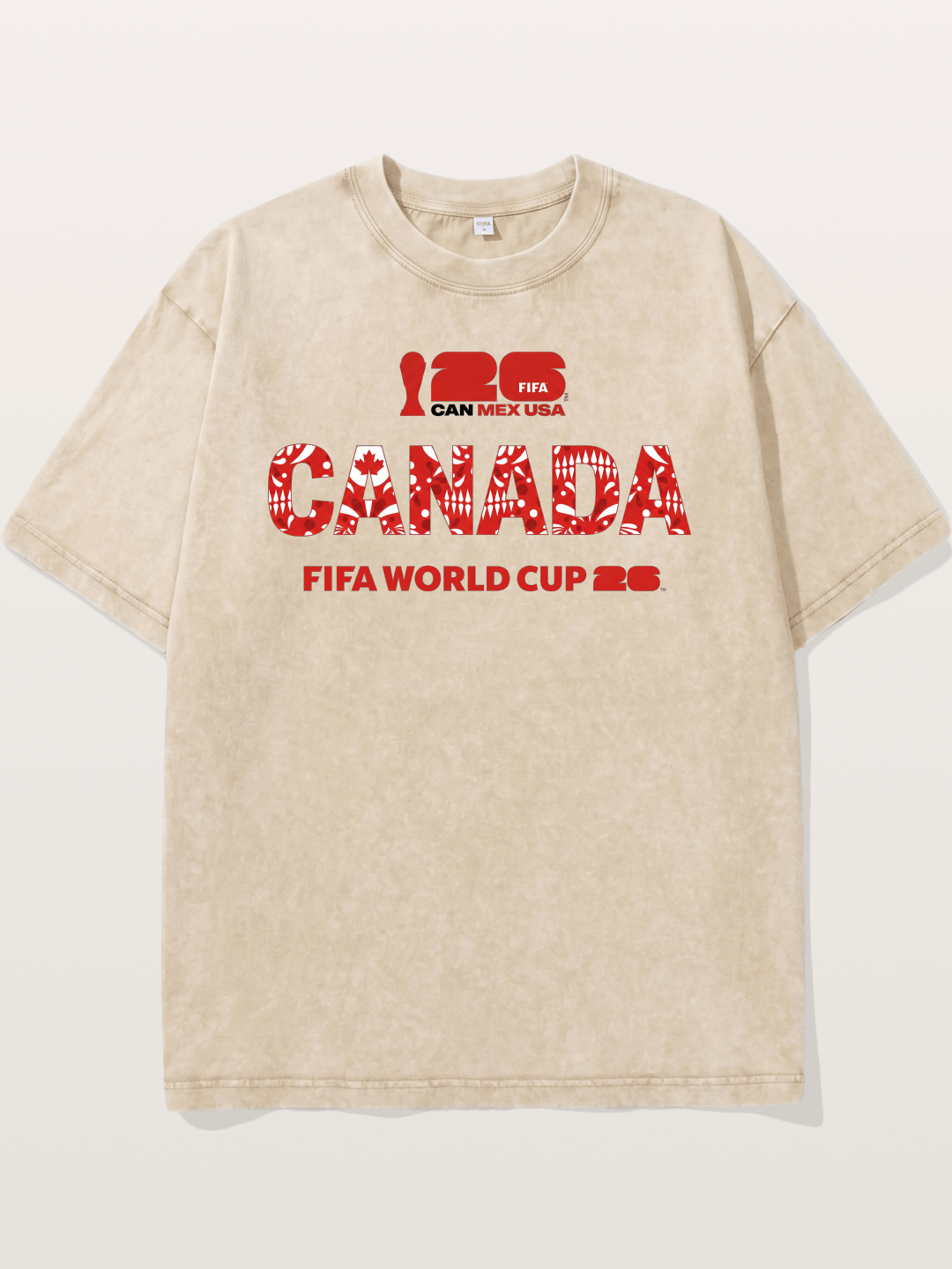 2026 World Cup Canada Floral Print Washed T-shirt