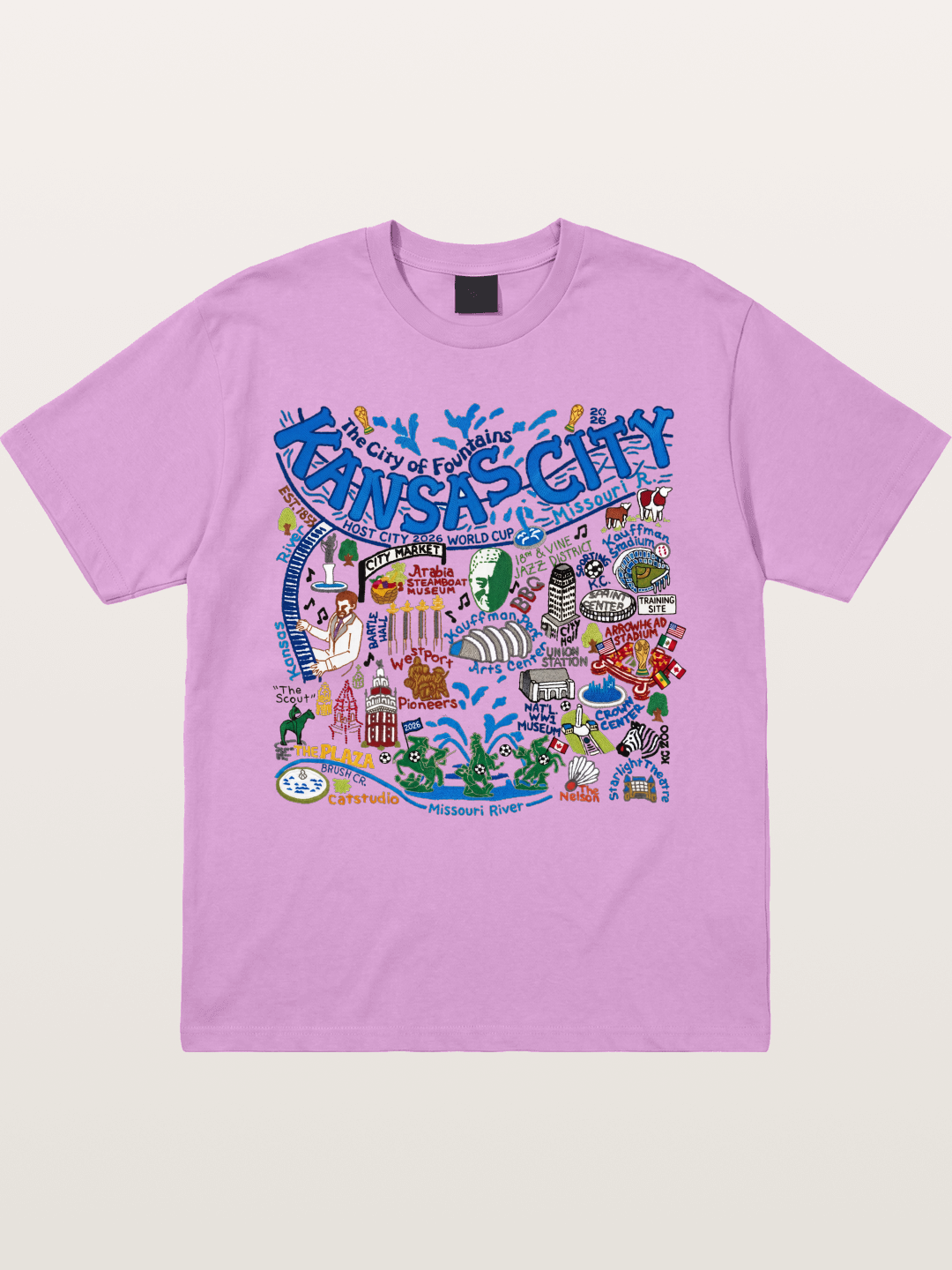 Kansas City World Cup Graphic Gildan T-shirt