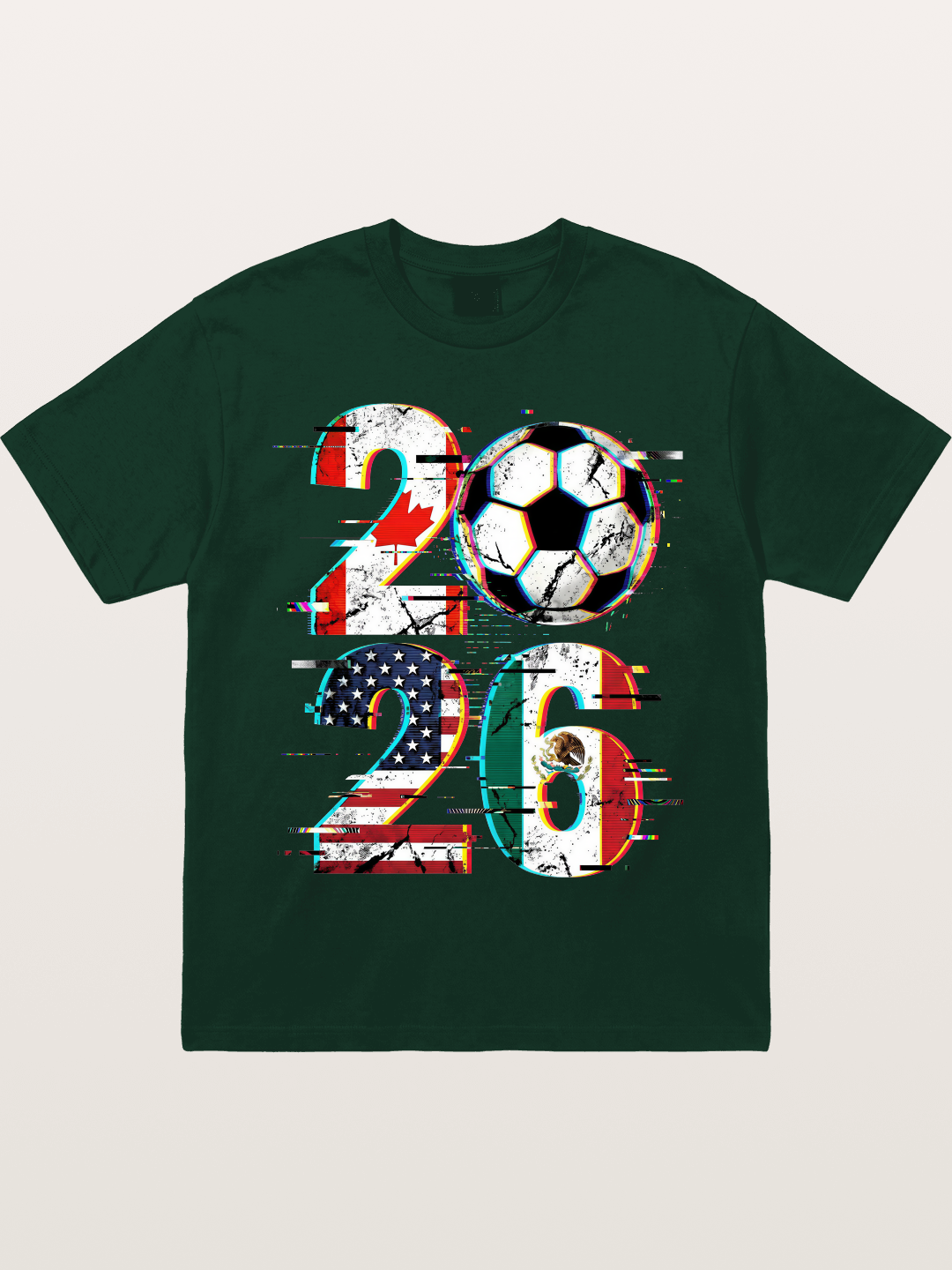 2026 WC Glitch Typography Print Gildan T-shirt