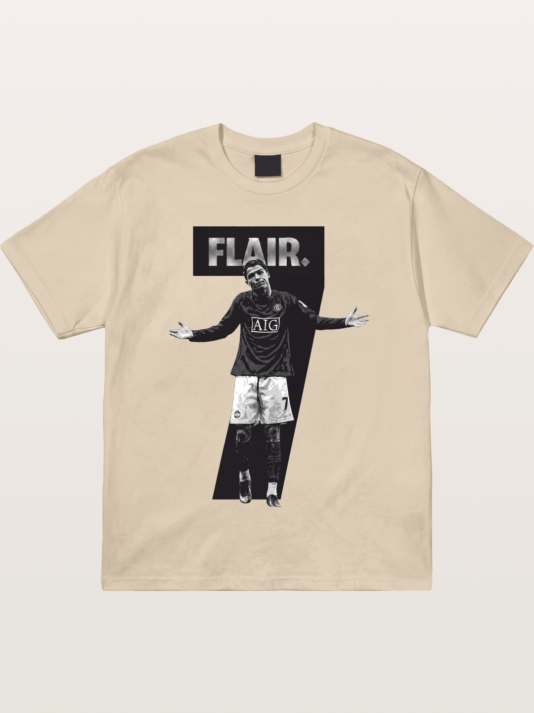 Ronaldo Black And White Number 7 Gildan T-shirt