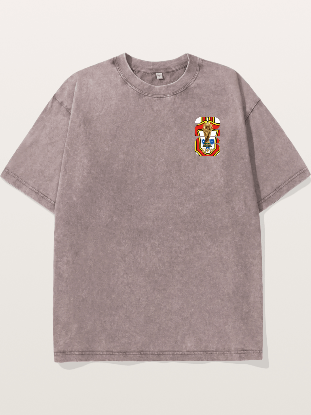 Portugal World Cup Trophy Emblem Washed T-shirt