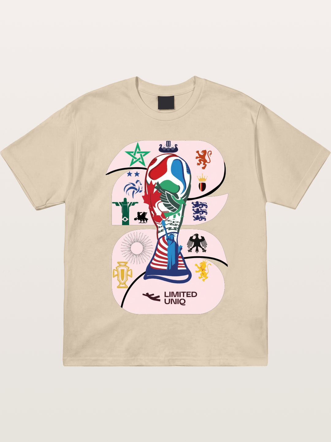 2026 World Cup Trophy Collage Gildan T-shirt