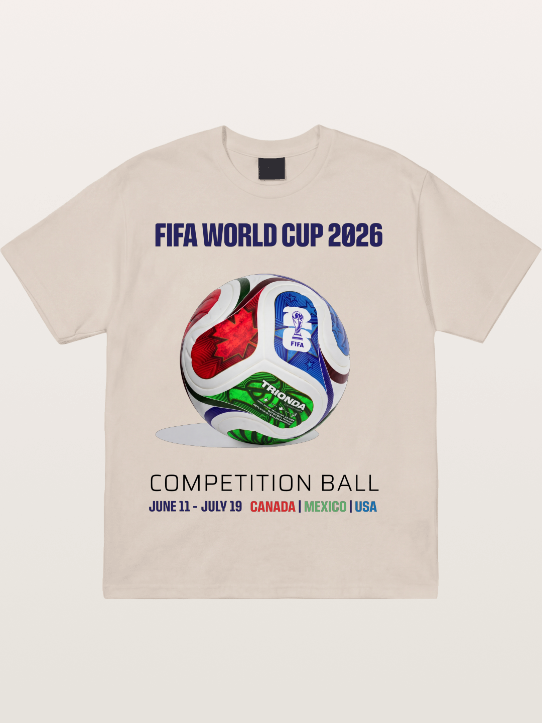 2026 World Cup Official Competition Ball Cotton T-shirt