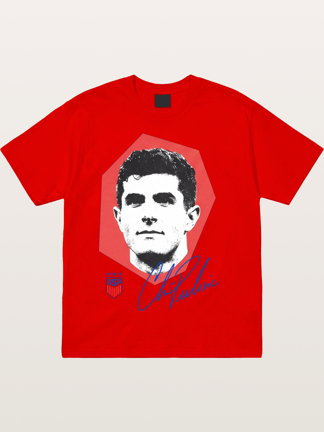 Christian Pulisic Octagon Signed Mark Cotton T-shirt