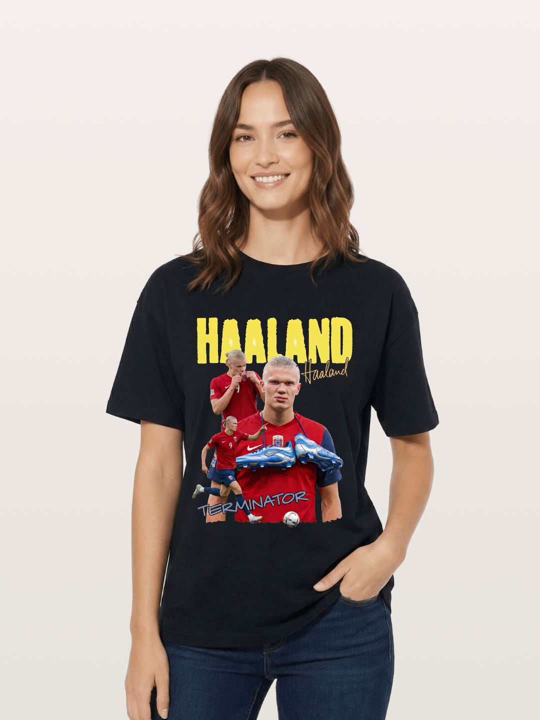 Erling Haaland H9 Poster Cotton T-shirt