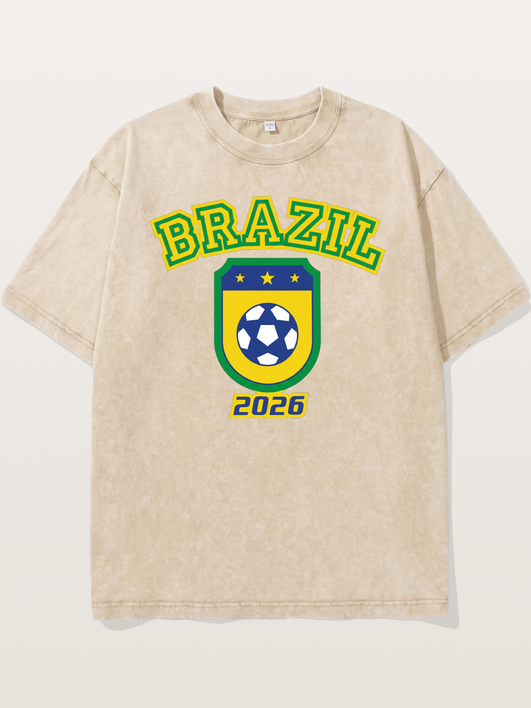 Brazil 2026 World Cup Crest Washed T-shirt