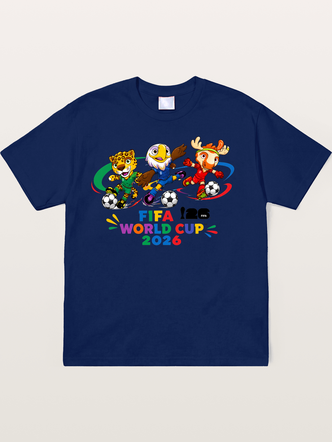 2026 World Cup Mascots Art Soft-Stay T-shirt