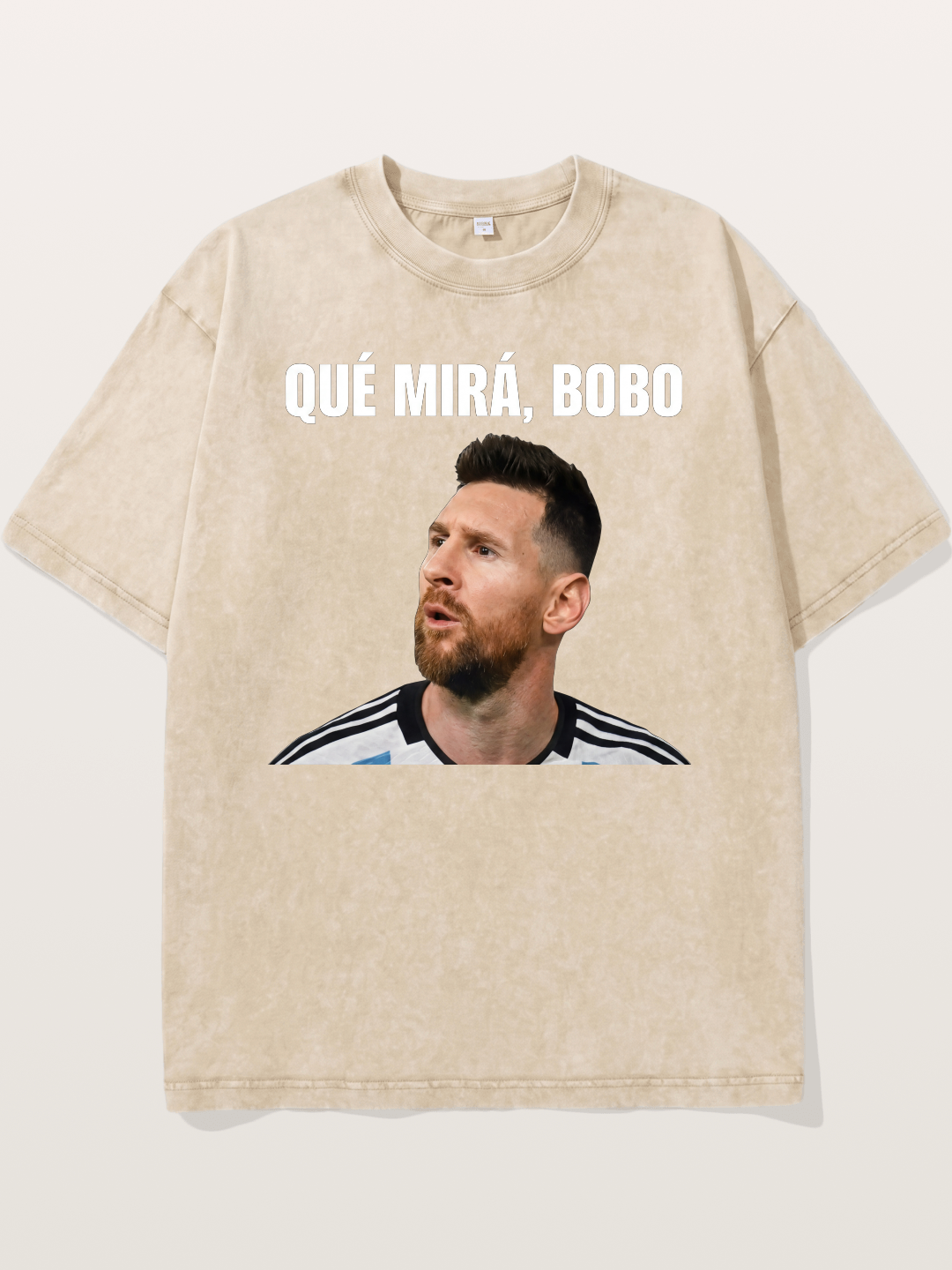 Lionel Messi What Are You Looking At Washed T-shirt