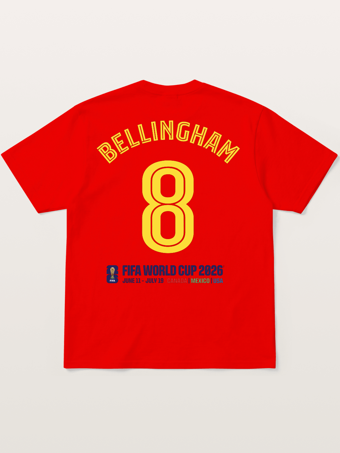 Bellingham 8 World Cup 2026 Cotton T-shirt