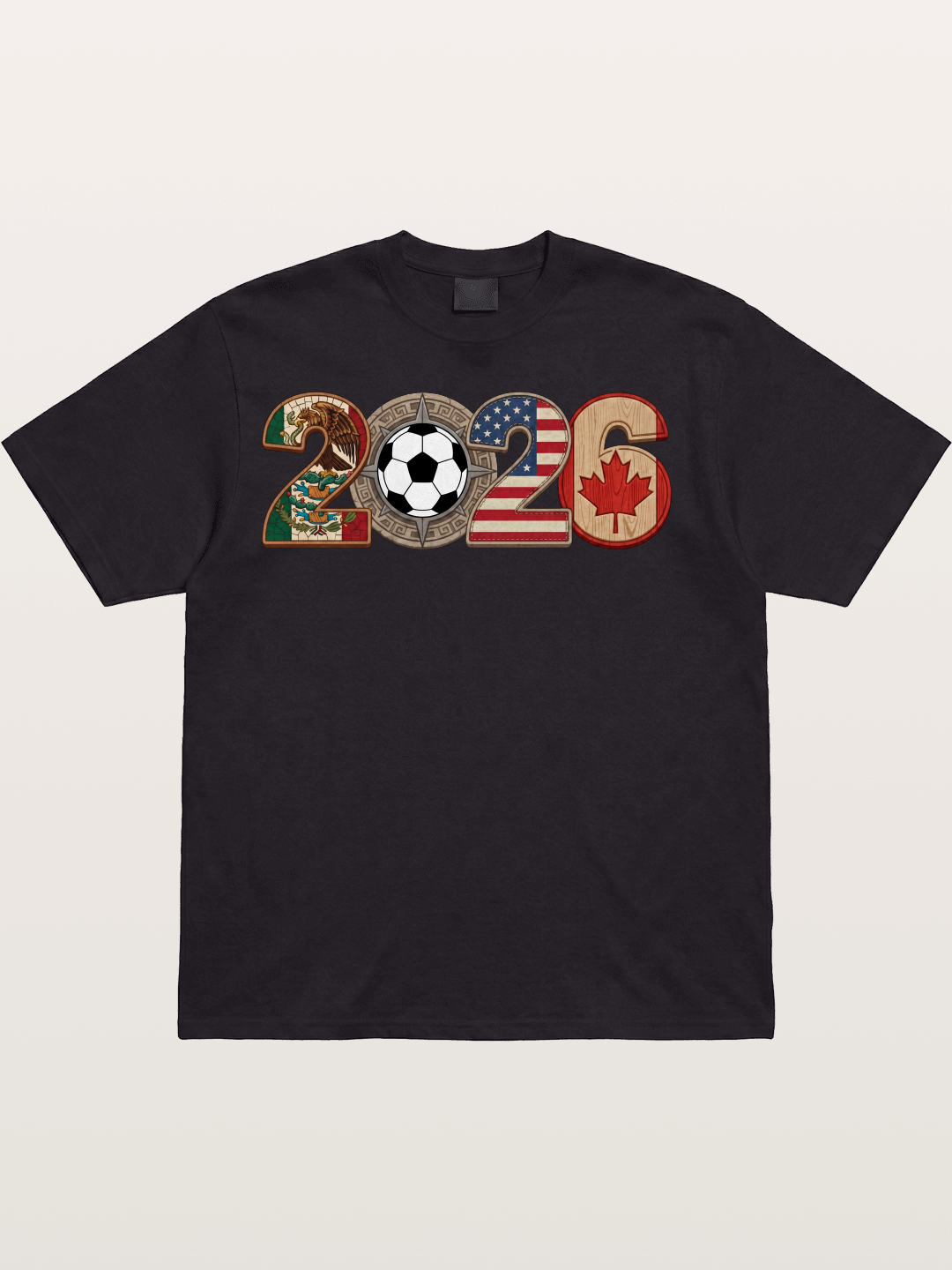2026 WC Tribal Flag Design Cotton T-shirt