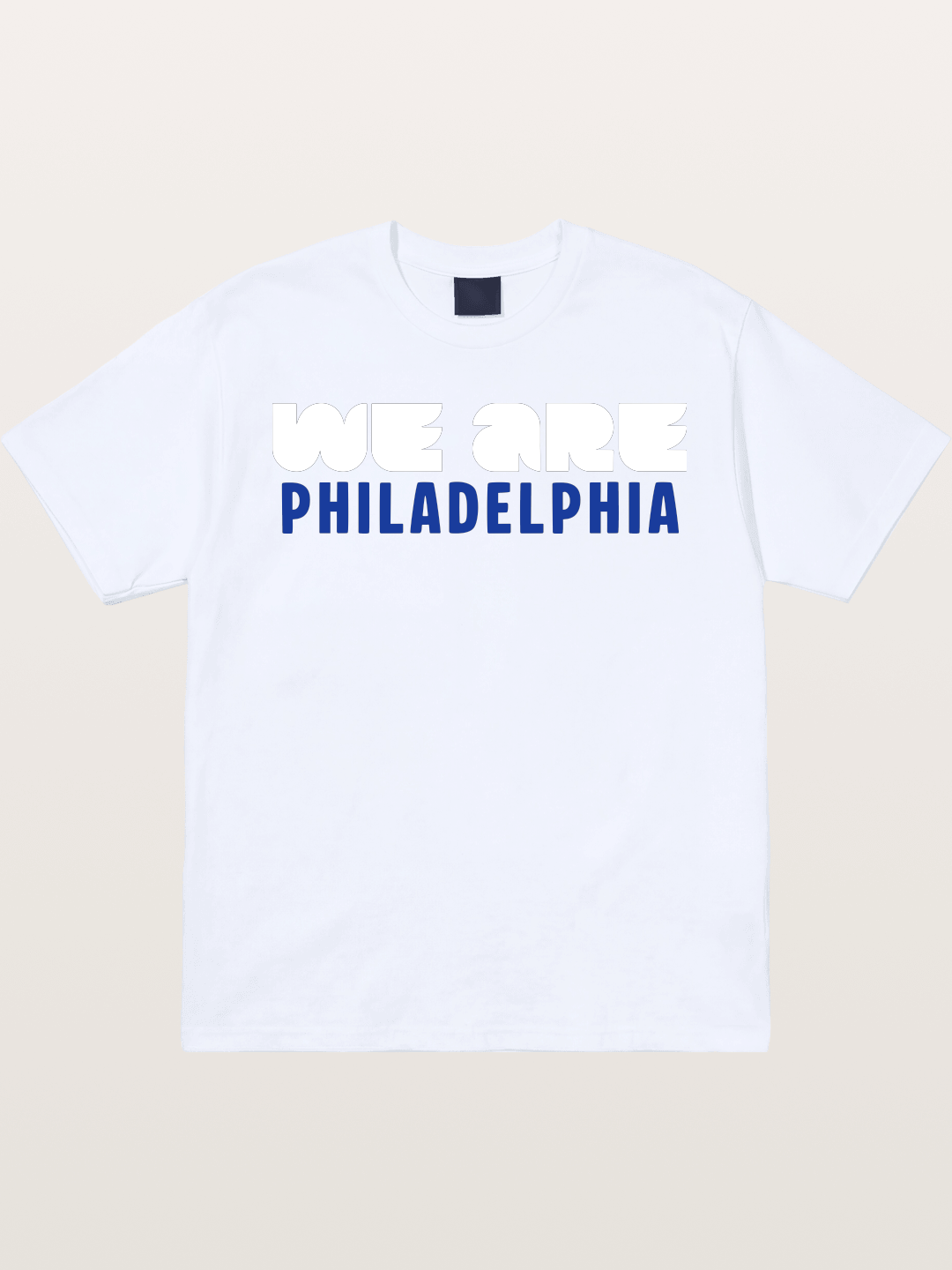 Philadelphia Navy Blue Bold Print Gildan T-shirt
