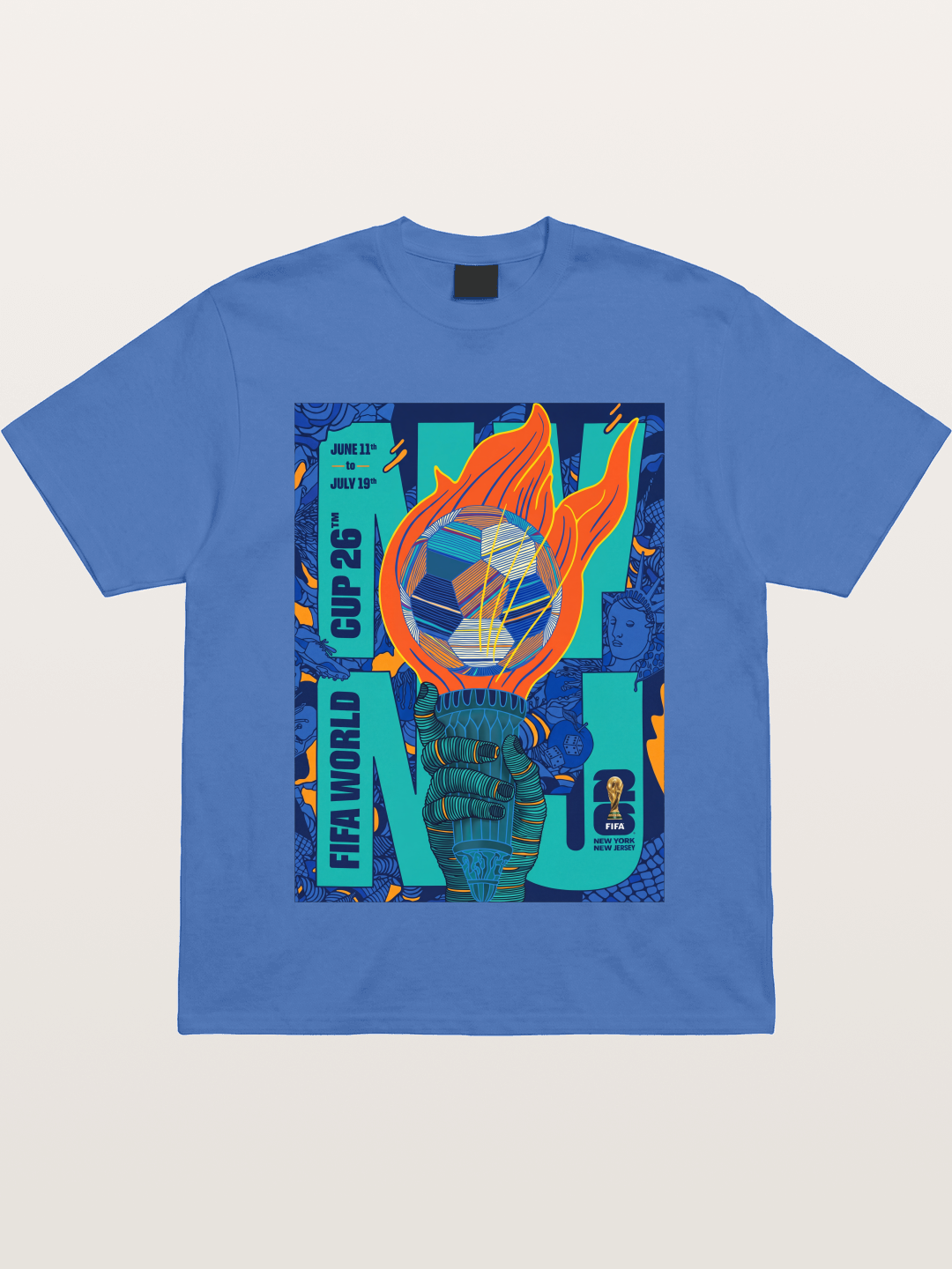 NYNJ WC 2026 Liberty Torch Soccer Gildan T-shirt