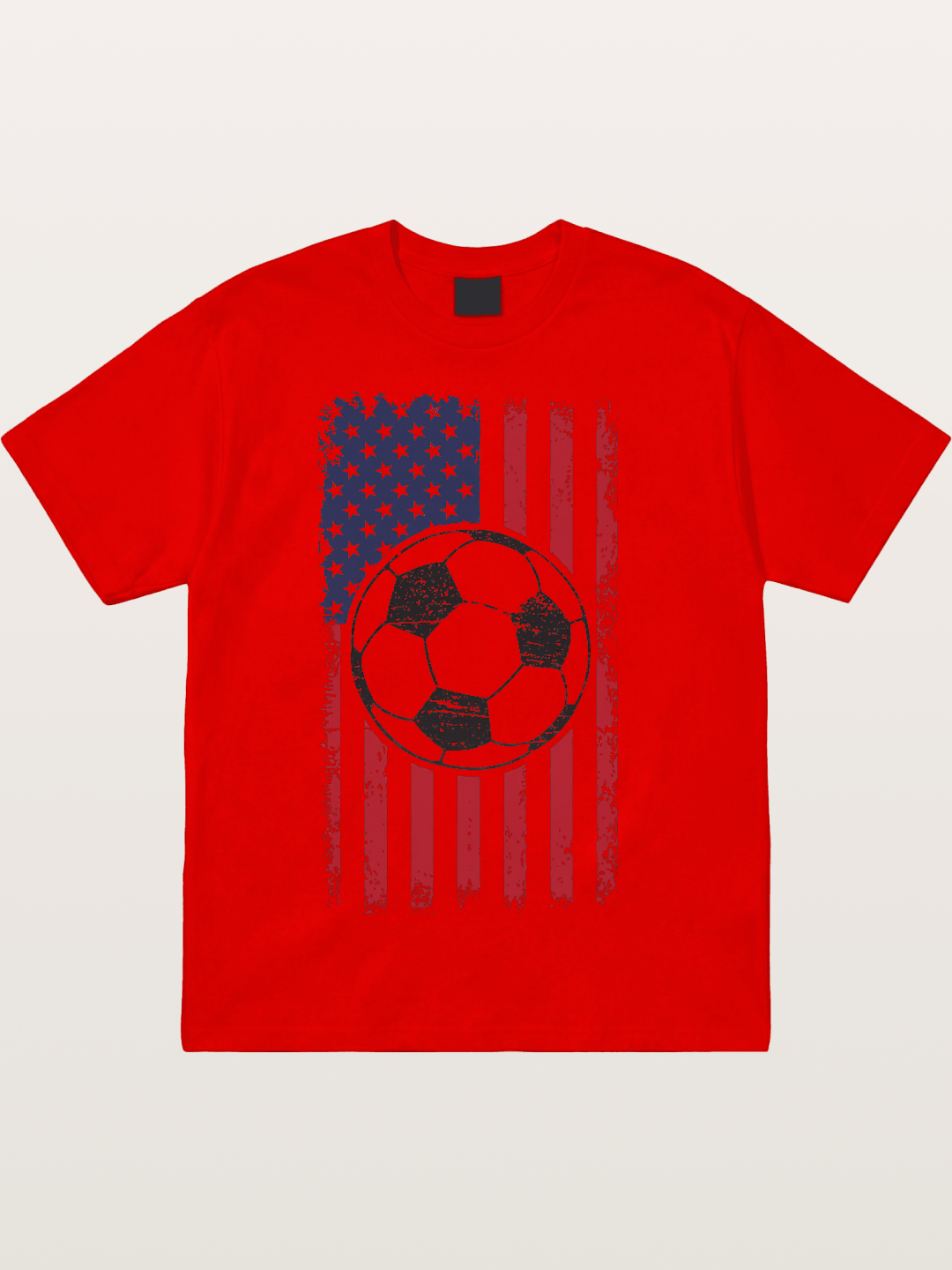 USA Flag Soccer Ball 2026 Vintage Cotton T-shirt