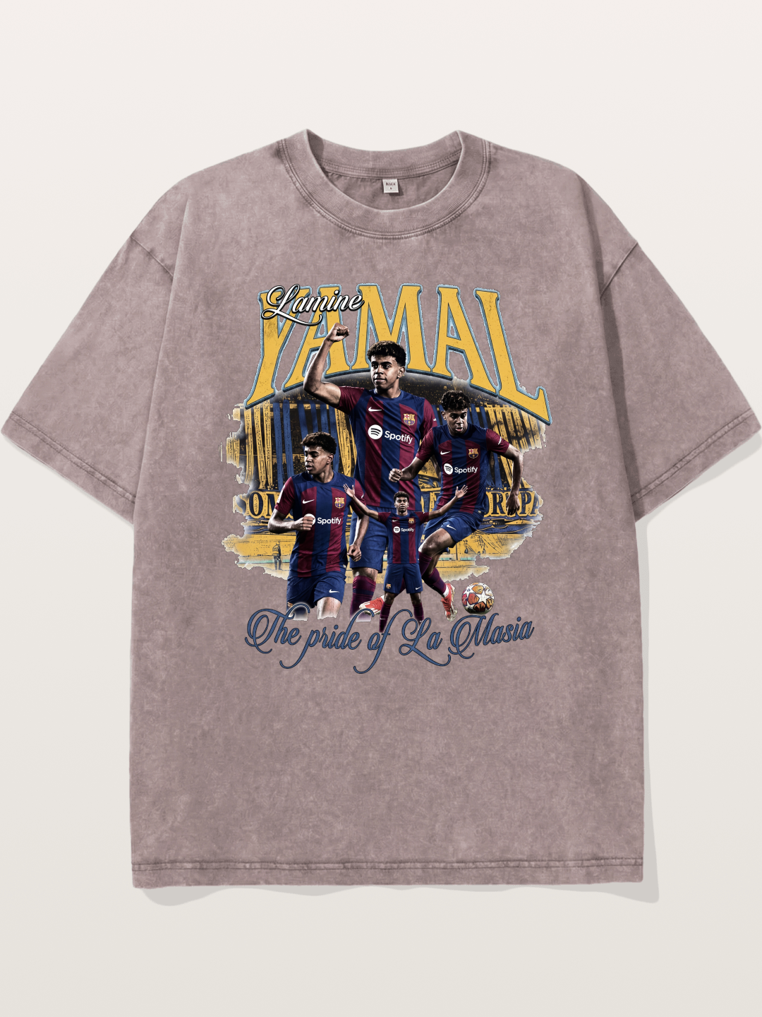 Lamine Yamal La Masia Art Washed T-shirt