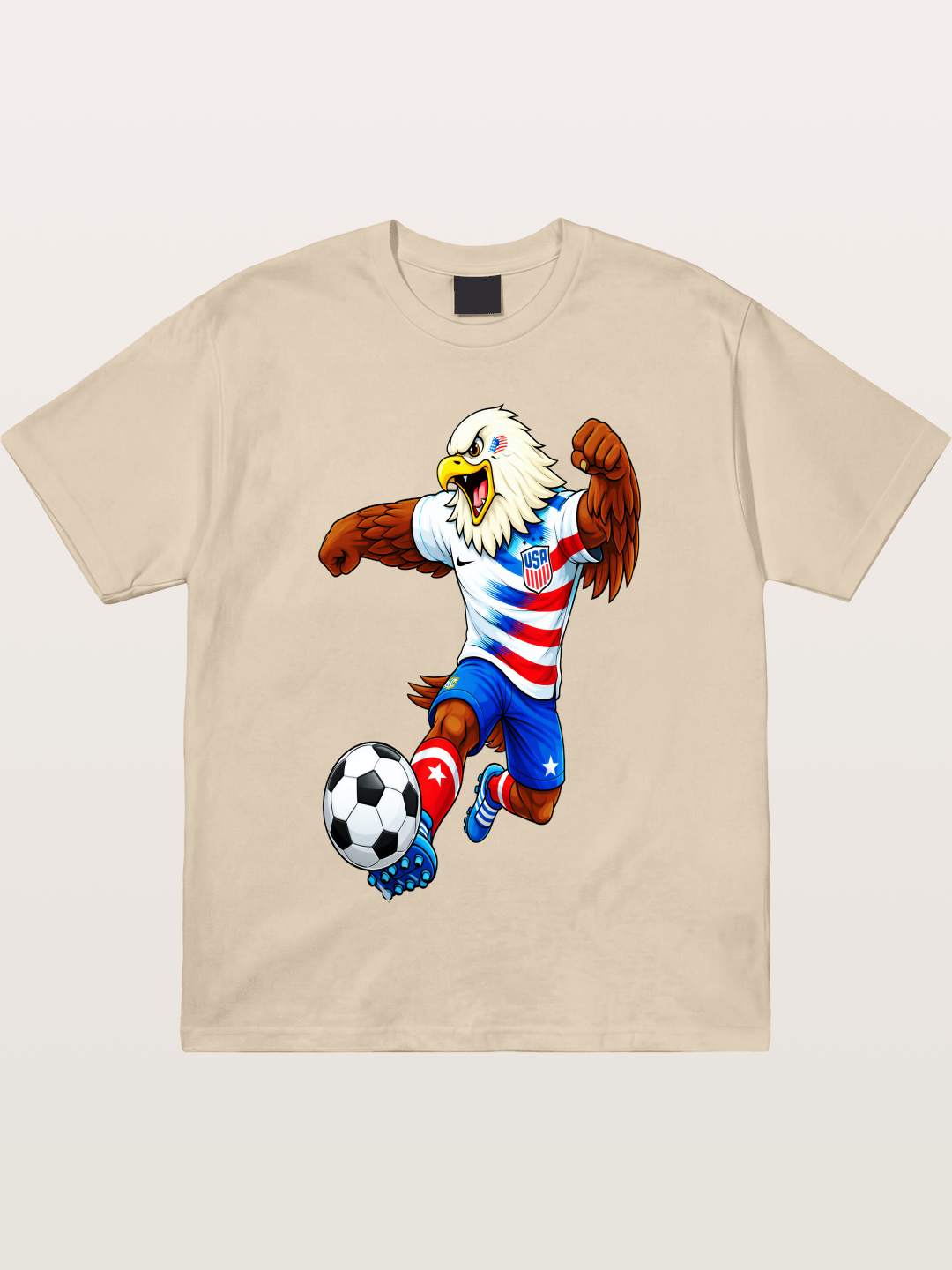 USA Eagle Mascot Soccer Graphic Gildan T-shirt