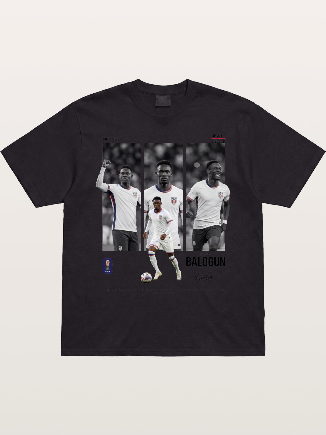 Folarin Balogun Three Panel Archive Cotton T-shirt