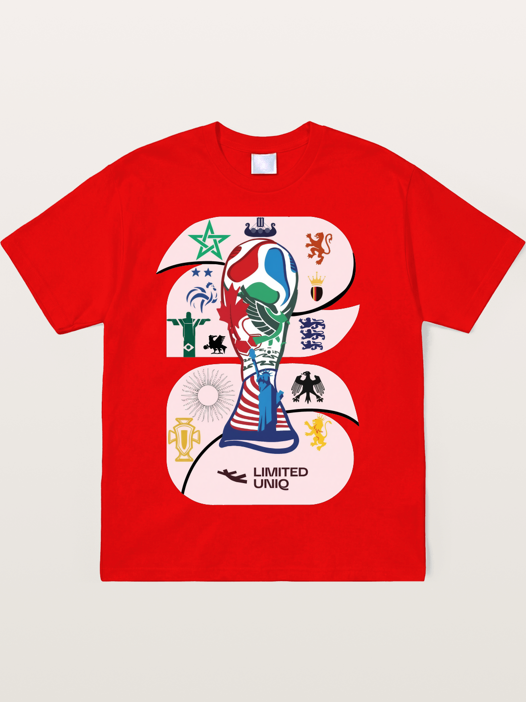 2026 World Cup Trophy Collage Soft-Stay T-shirt