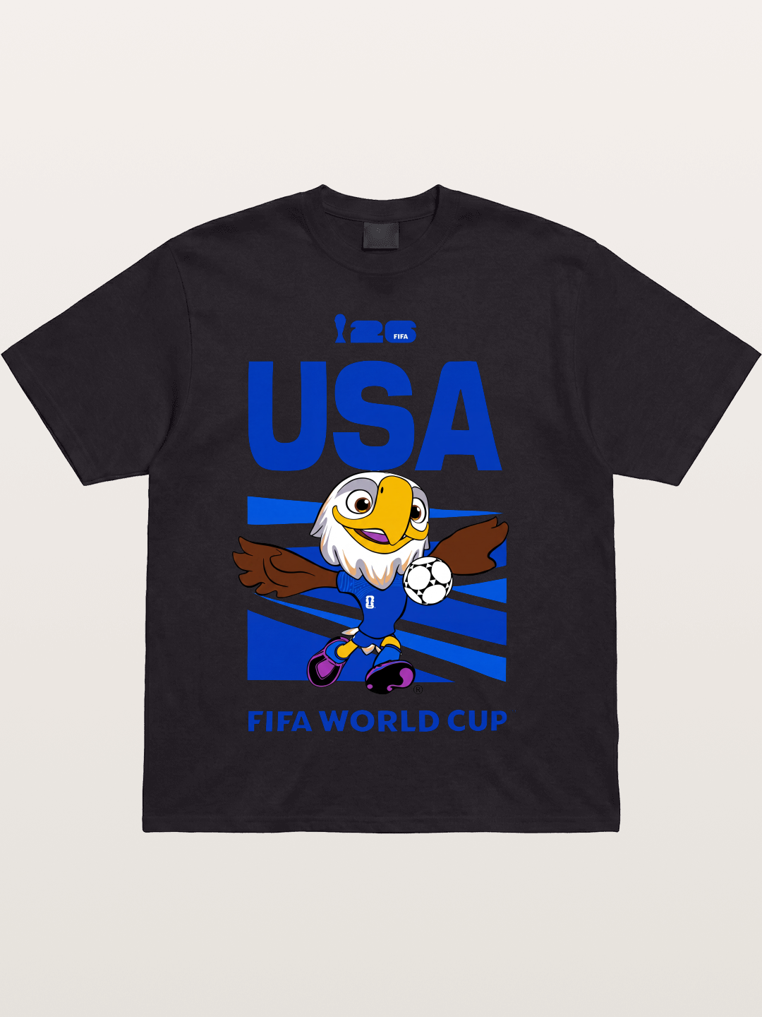 USA WC 2026 Eagle Mascot Design Cotton T-shirt