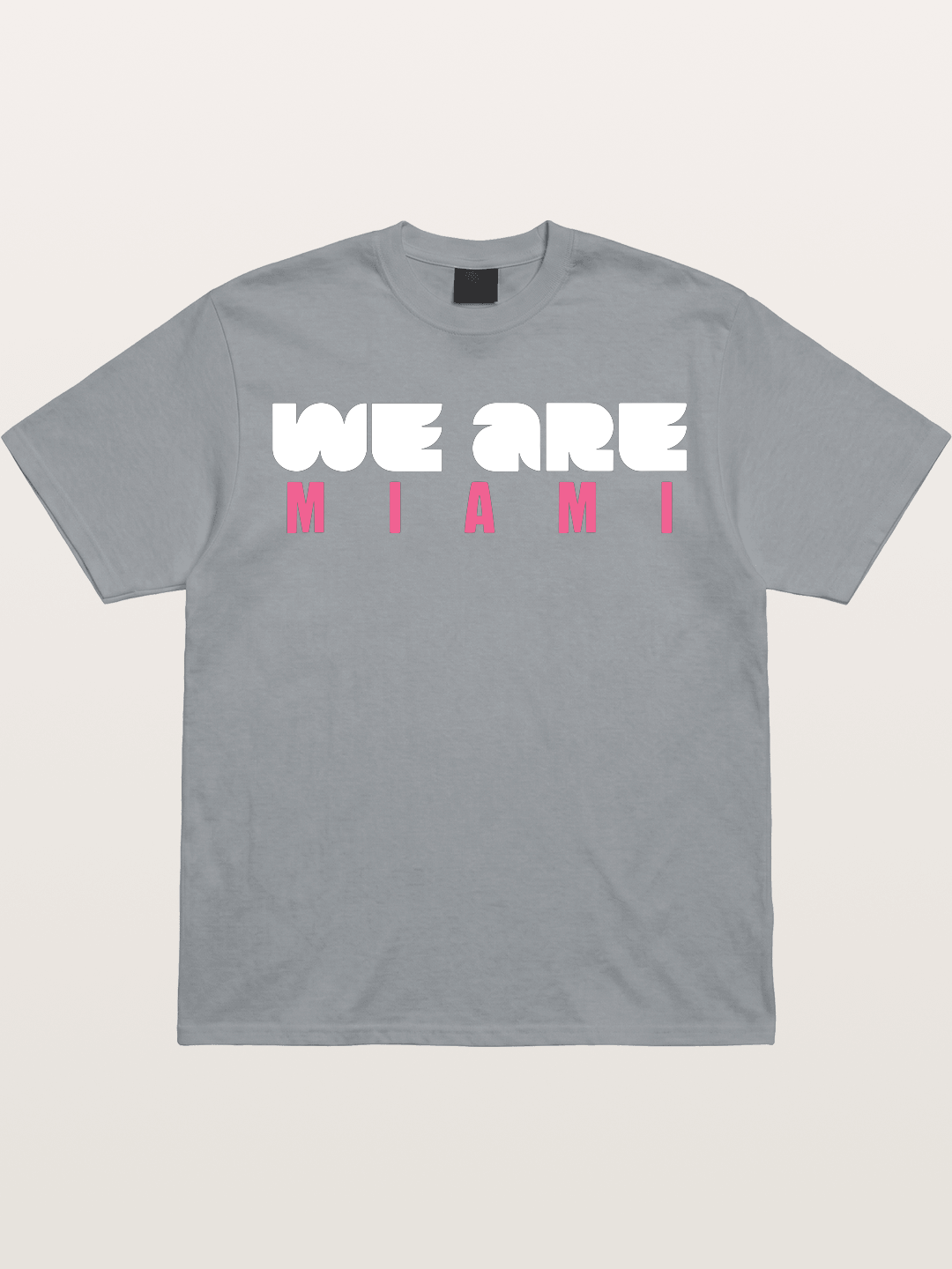 Miami Pink Patterned Letters Gildan T-shirt