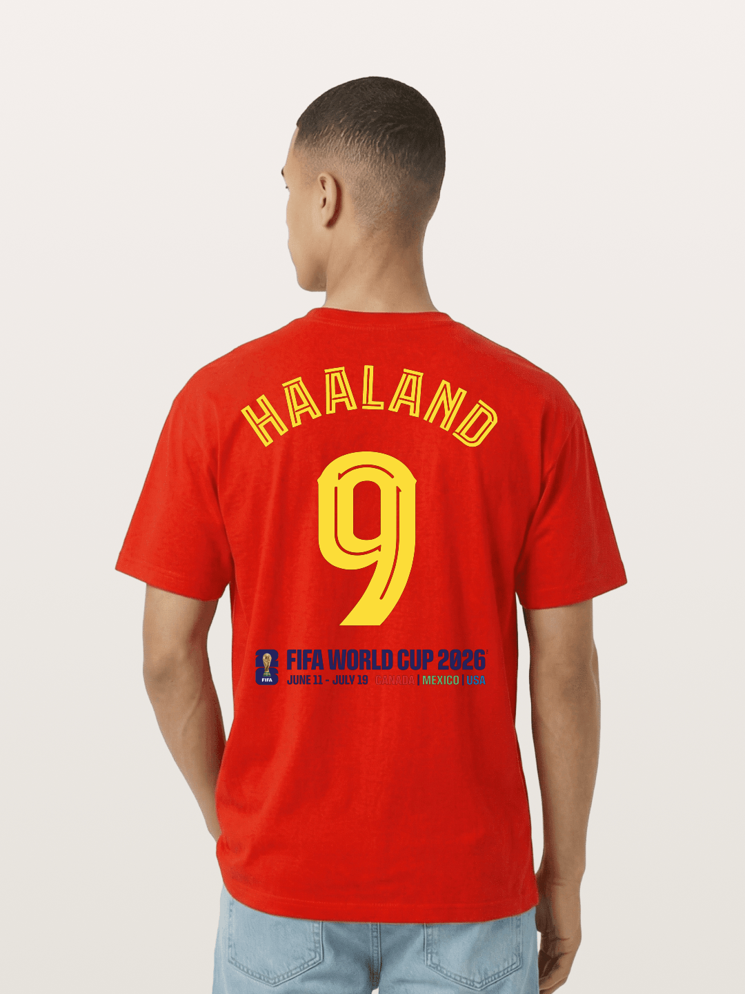 Haaland 9 World Cup 2026 Cotton T-shirt