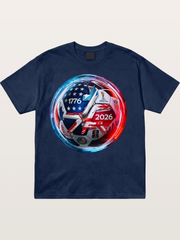 2026 USA Soccer Ball Poster Cotton T-shirt