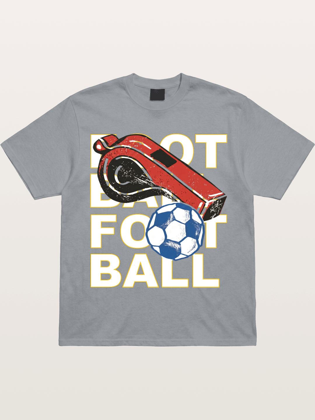 Retro Whistle Football Art Gildan T-shirt
