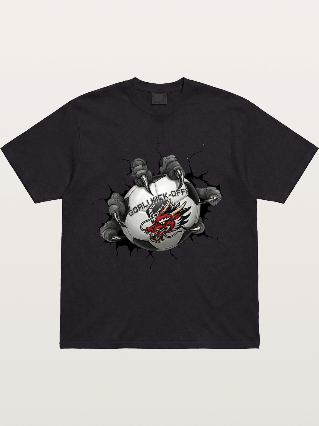 Dragon Claw Soccer Breakthrough Cotton T-shirt