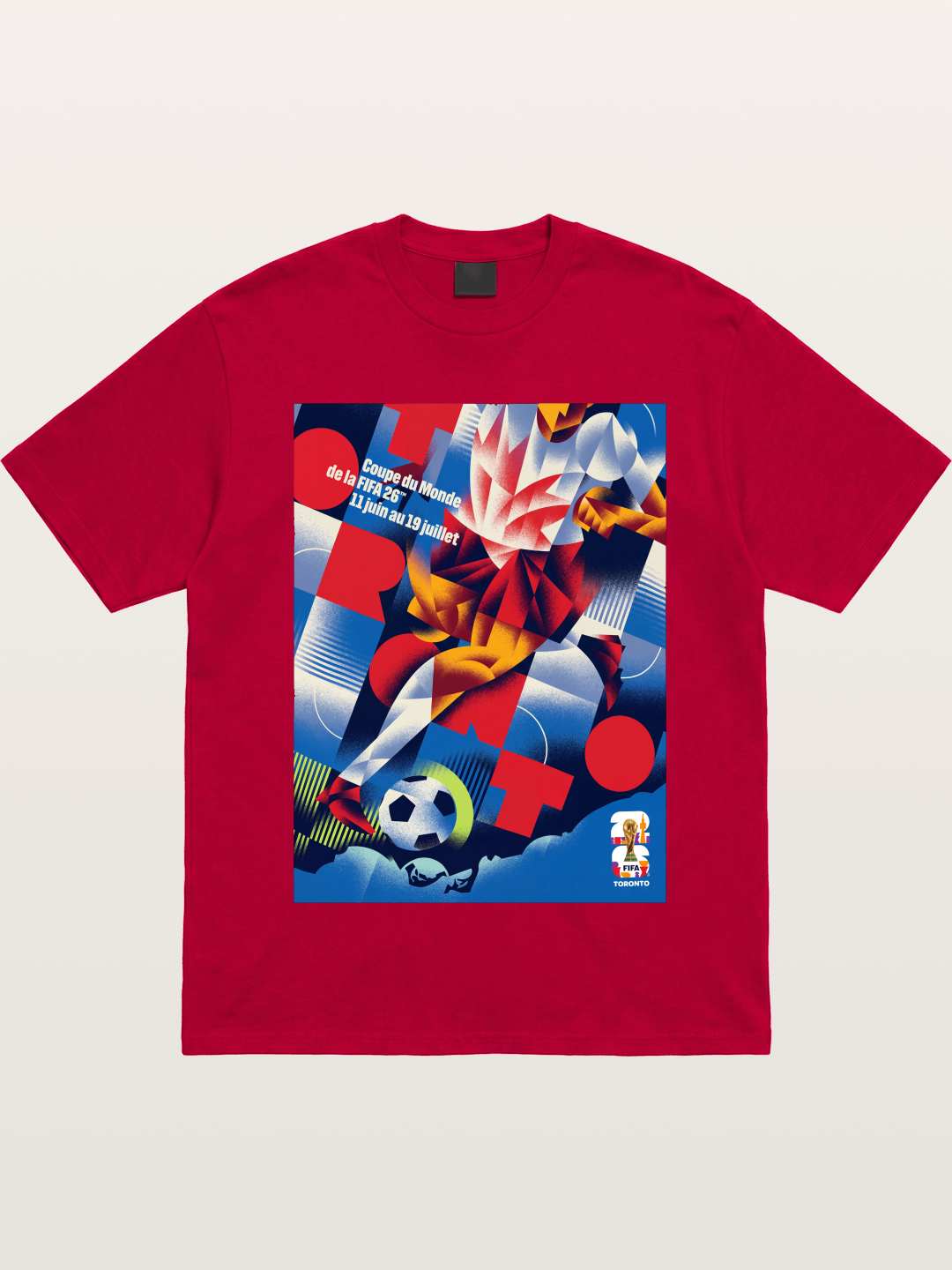 Canada WC 2026 Soccer Player Abstract Gildan T-shirt