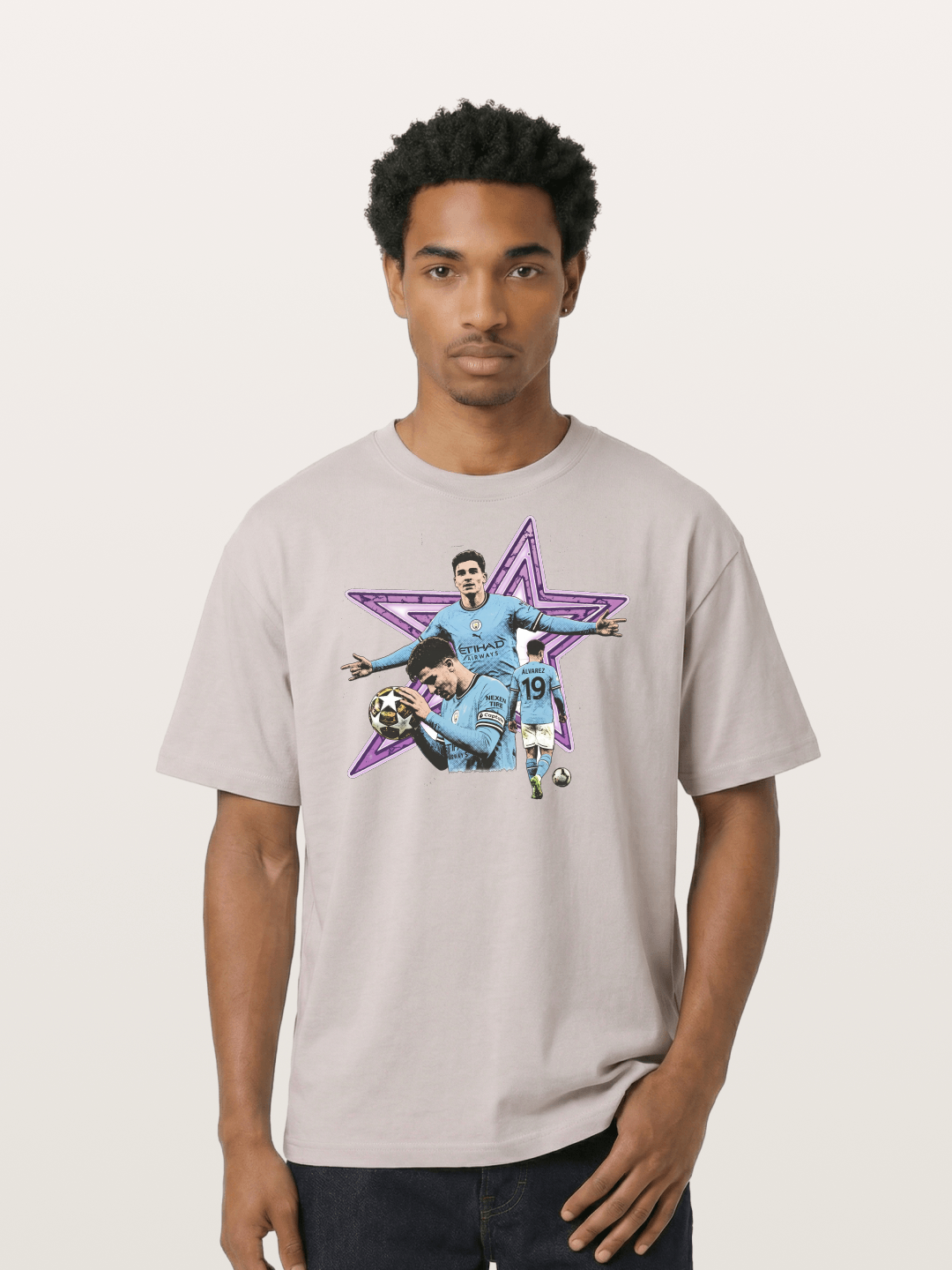 Manchester City Star Collage Cotton T-shirt