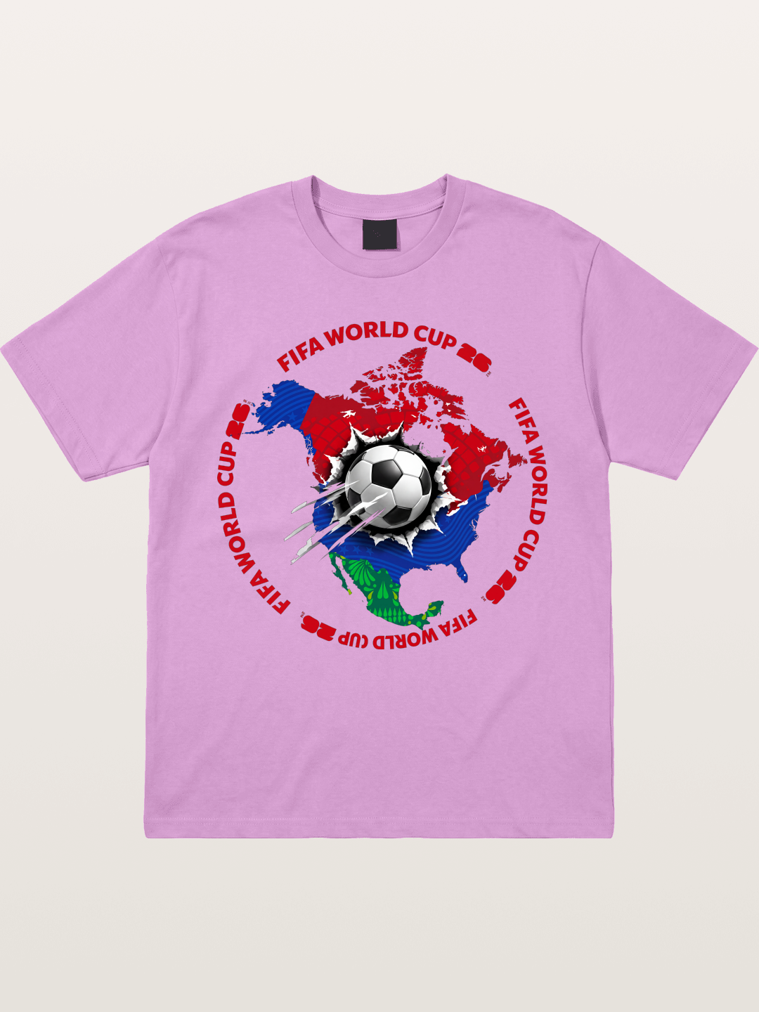 Soccer Ball Americas Burst Design Gildan T-shirt