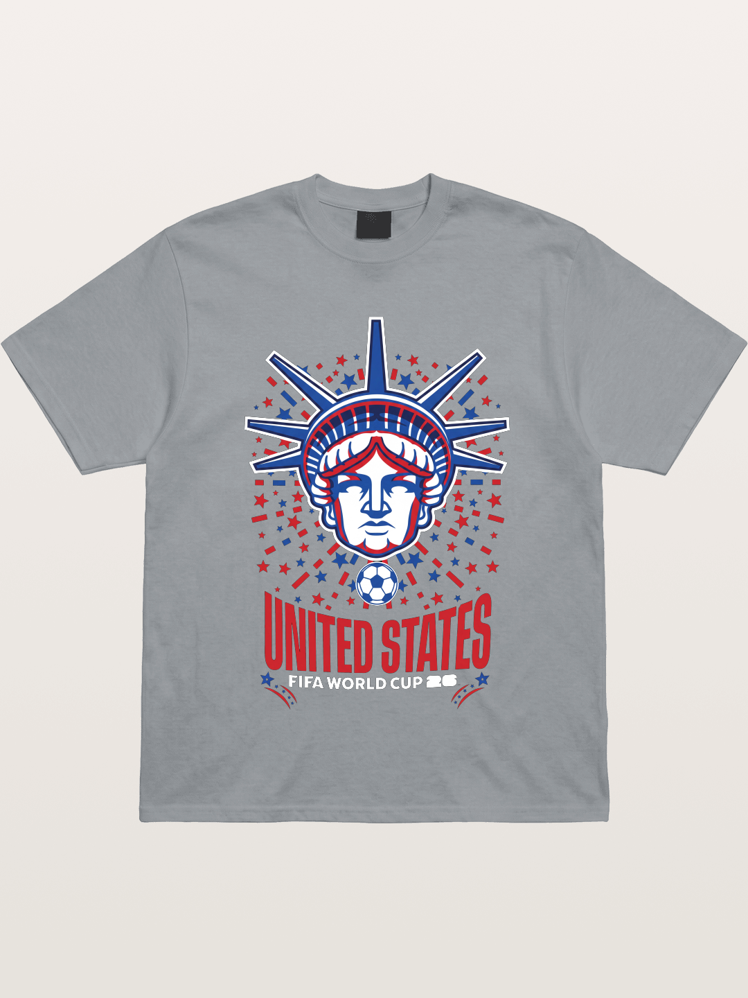 USA WC 2026 Statue of Liberty Badge Gildan T-shirt