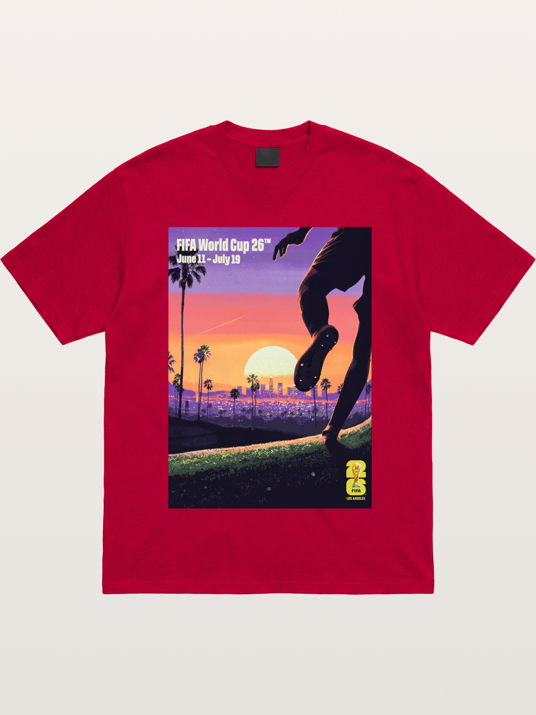 LA WC 2026 Sunset Soccer Kick Gildan T-shirt