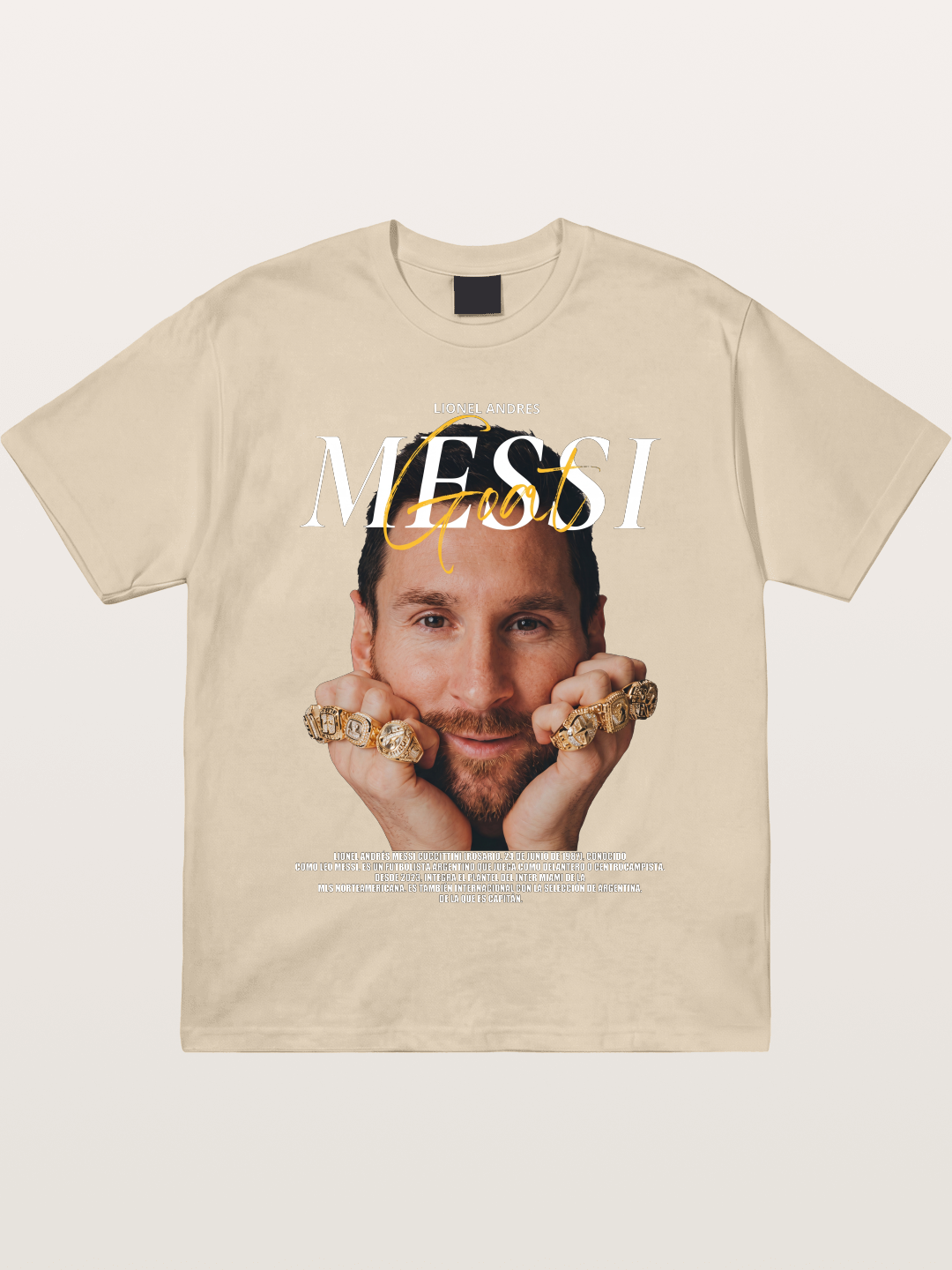 Messi GOAT Champion Rings Gildan T-shirt