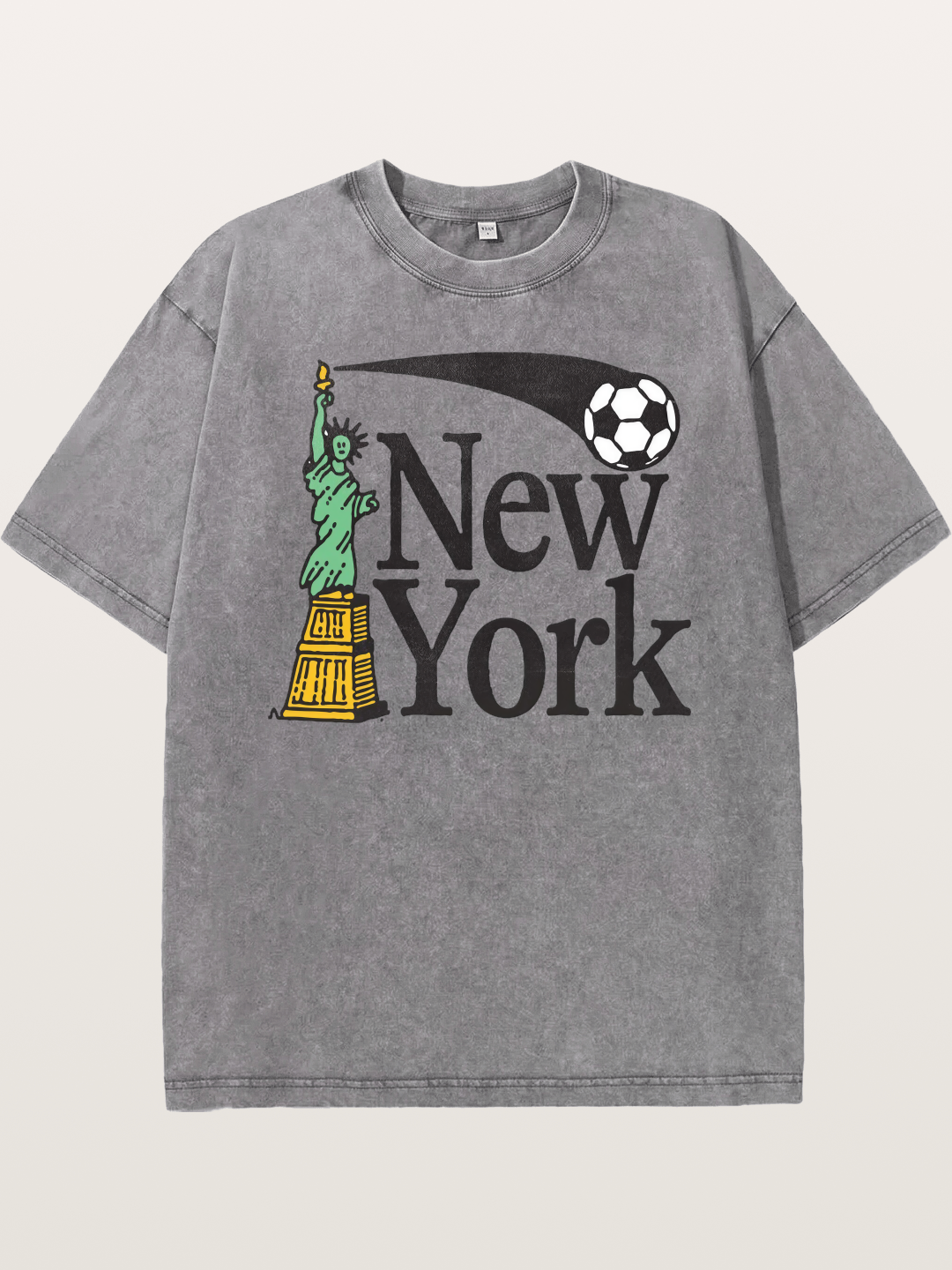 New York 2026 WC Print Washed T-shirt