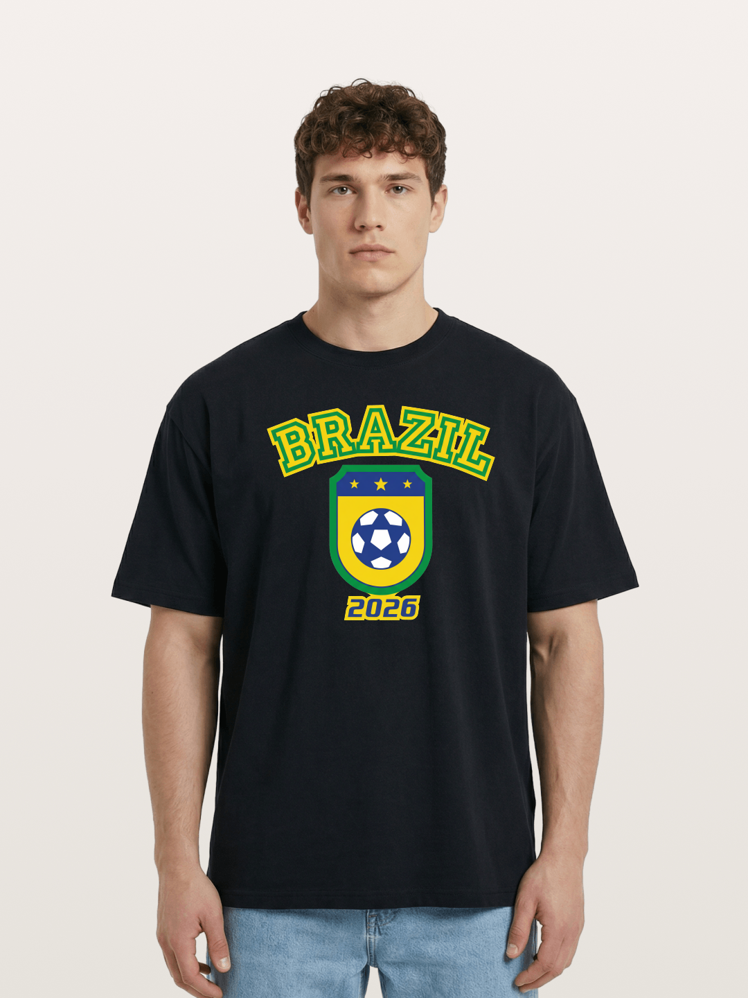 Brazil 2026 World Cup Crest Cotton T-shirt