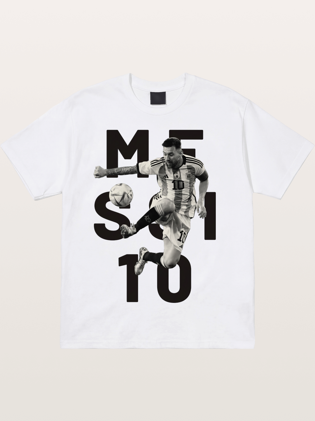Messi 10 Action Print Cotton T-shirt