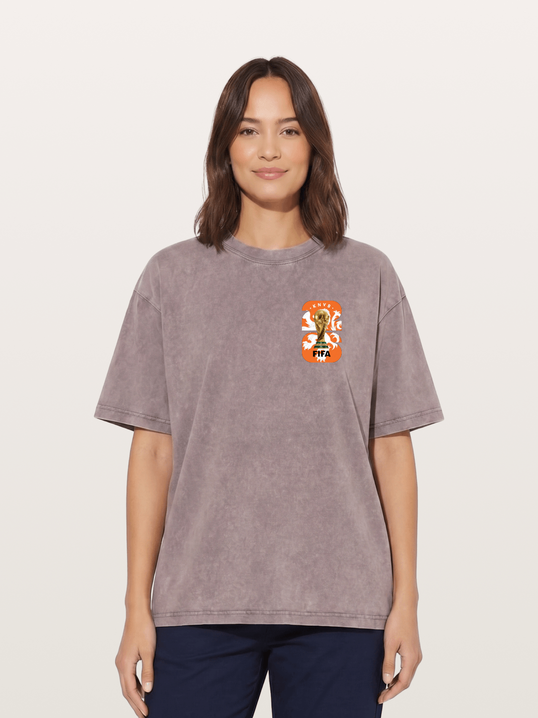 Netherlands World Cup Trophy Crest Washed T-shirt