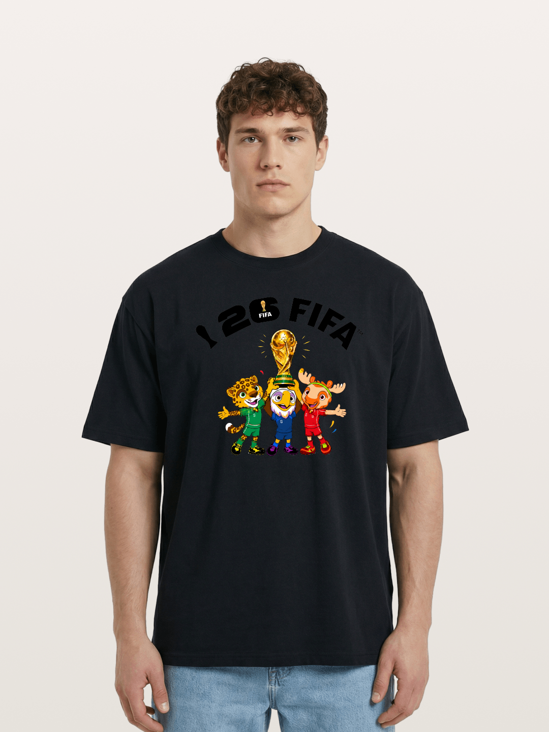 2026 FIFA Mascots Trophy Graphic Cotton T-shirt