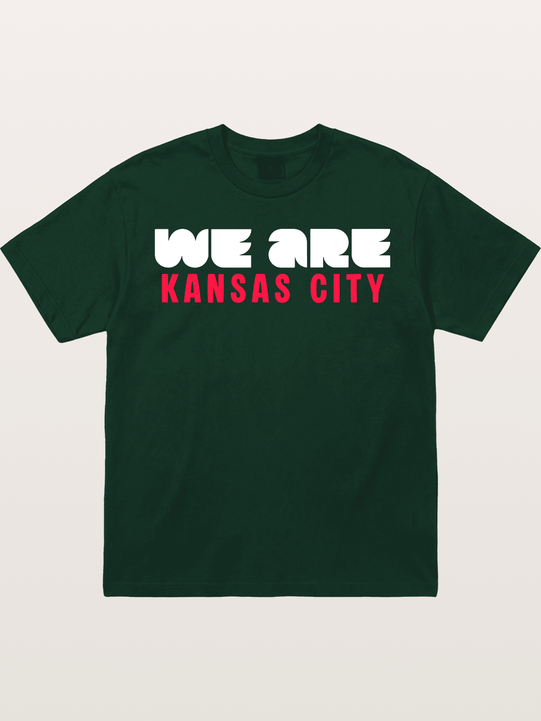 Kansas City Red Block Letters Gildan T-shirt