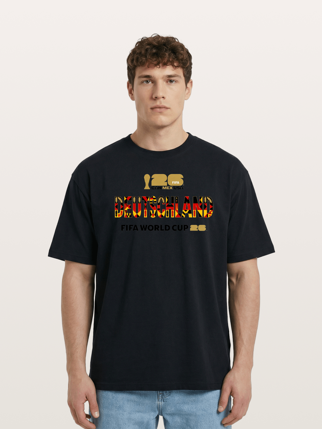 Deutschland 2026 Tribal Print Cotton T-shirt