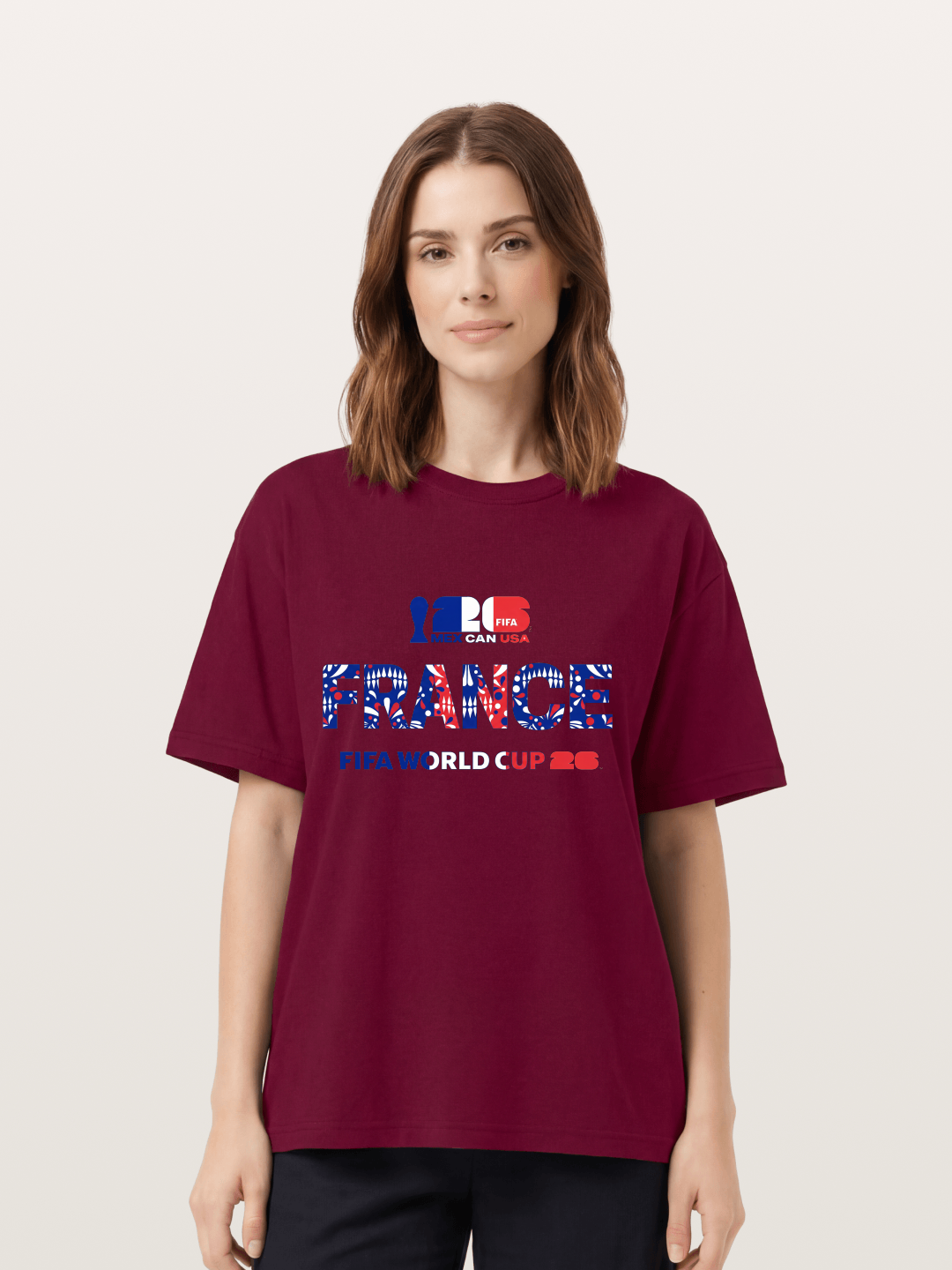 2026 World Cup France Pattern Graphic Gildan T-shirt