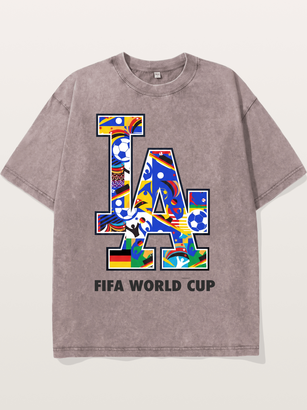 LA 2026 World Cup Nations Flags Washed T-shirt
