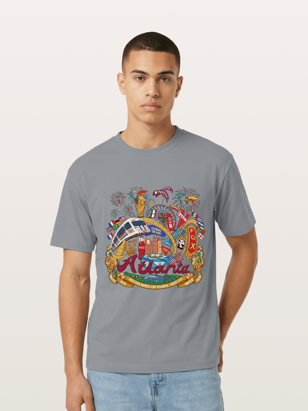 Atlanta 2026 World Cup Poster Gildan T-shirt